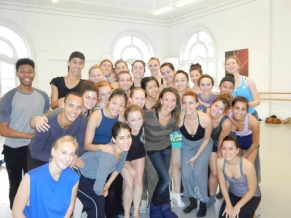 Monica Proenca with LINES Ballet Training Program students